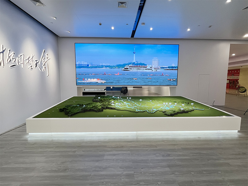 武汉洪山大厦的智慧展厅